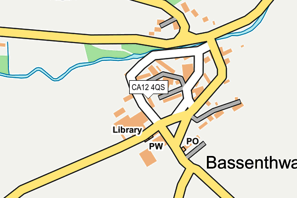 CA12 4QS map - OS OpenMap – Local (Ordnance Survey)