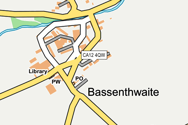 CA12 4QW map - OS OpenMap – Local (Ordnance Survey)