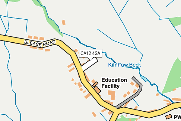 CA12 4SA map - OS OpenMap – Local (Ordnance Survey)