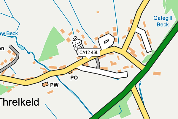 CA12 4SL map - OS OpenMap – Local (Ordnance Survey)