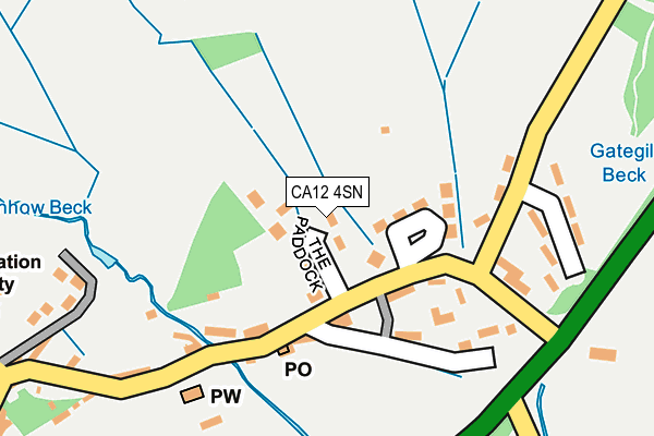 CA12 4SN map - OS OpenMap – Local (Ordnance Survey)