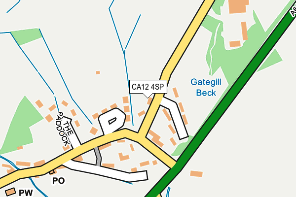 CA12 4SP map - OS OpenMap – Local (Ordnance Survey)