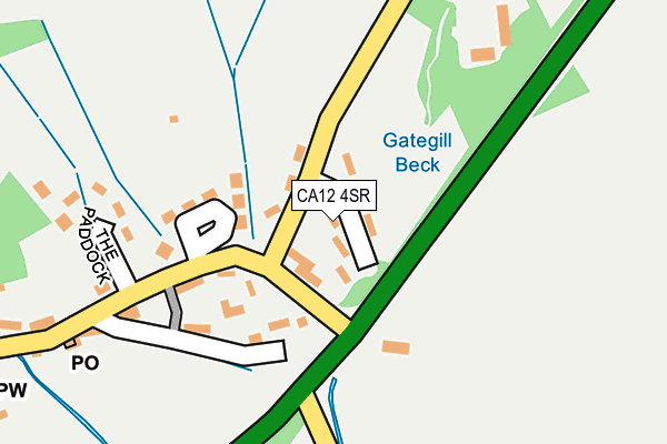 CA12 4SR map - OS OpenMap – Local (Ordnance Survey)