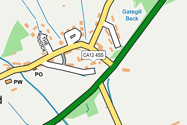 CA12 4SS map - OS OpenMap – Local (Ordnance Survey)