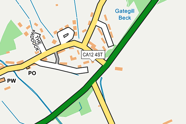 CA12 4ST map - OS OpenMap – Local (Ordnance Survey)