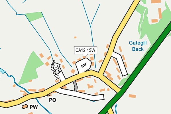 CA12 4SW map - OS OpenMap – Local (Ordnance Survey)