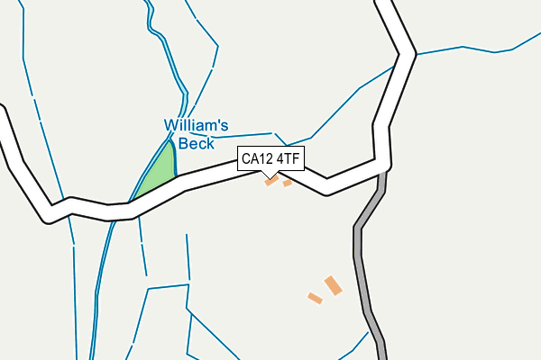 CA12 4TF map - OS OpenMap – Local (Ordnance Survey)