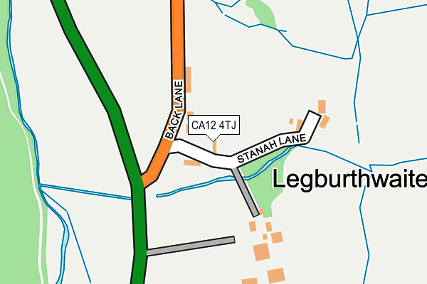 CA12 4TJ map - OS OpenMap – Local (Ordnance Survey)