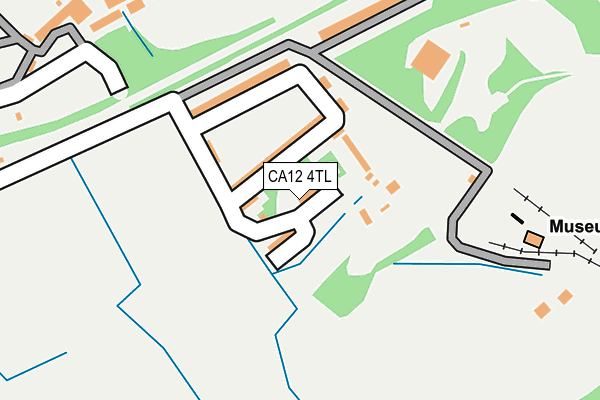CA12 4TL map - OS OpenMap – Local (Ordnance Survey)