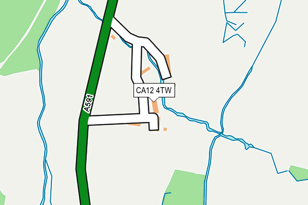 CA12 4TW map - OS OpenMap – Local (Ordnance Survey)