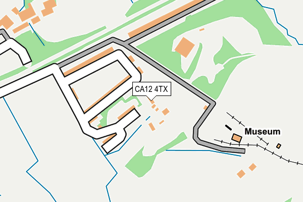 CA12 4TX map - OS OpenMap – Local (Ordnance Survey)