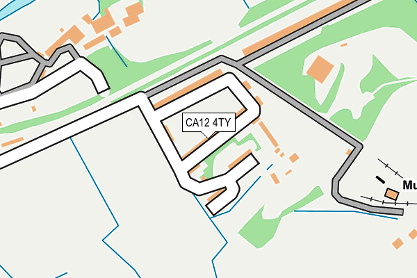 CA12 4TY map - OS OpenMap – Local (Ordnance Survey)