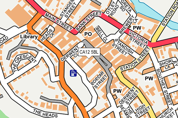 CA12 5BL map - OS OpenMap – Local (Ordnance Survey)