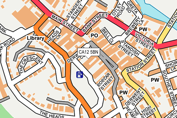 CA12 5BN map - OS OpenMap – Local (Ordnance Survey)