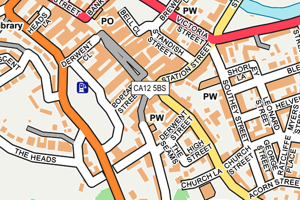 CA12 5BS map - OS OpenMap – Local (Ordnance Survey)