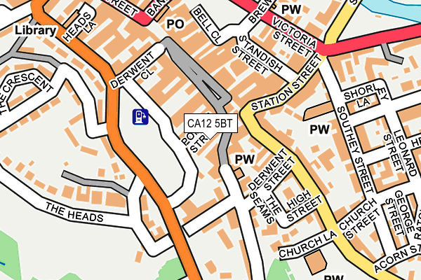 CA12 5BT map - OS OpenMap – Local (Ordnance Survey)