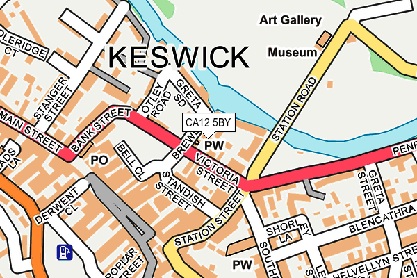 CA12 5BY map - OS OpenMap – Local (Ordnance Survey)