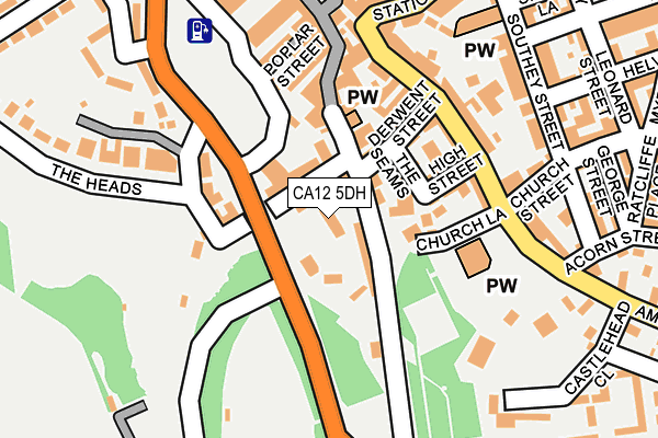 CA12 5DH map - OS OpenMap – Local (Ordnance Survey)