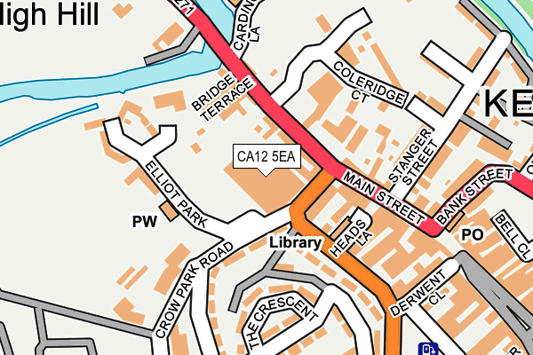 CA12 5EA map - OS OpenMap – Local (Ordnance Survey)