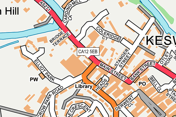 CA12 5EB map - OS OpenMap – Local (Ordnance Survey)