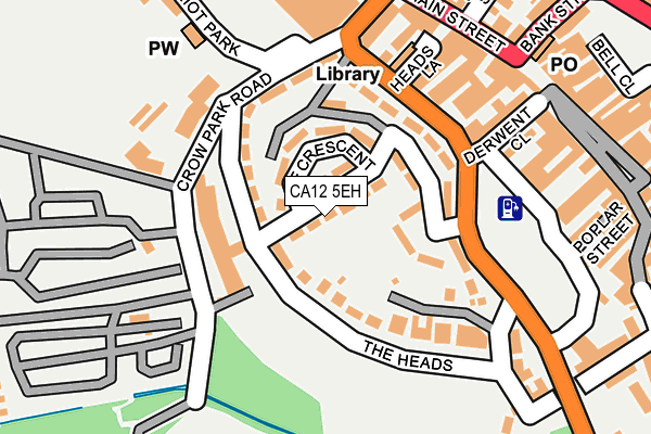 CA12 5EH map - OS OpenMap – Local (Ordnance Survey)