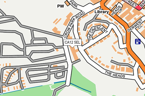 CA12 5EL map - OS OpenMap – Local (Ordnance Survey)