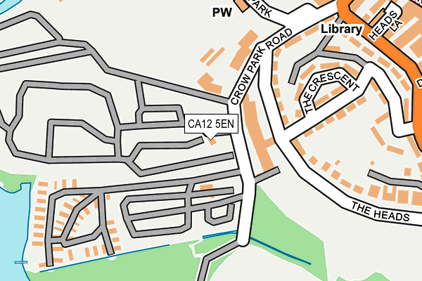 CA12 5EN map - OS OpenMap – Local (Ordnance Survey)