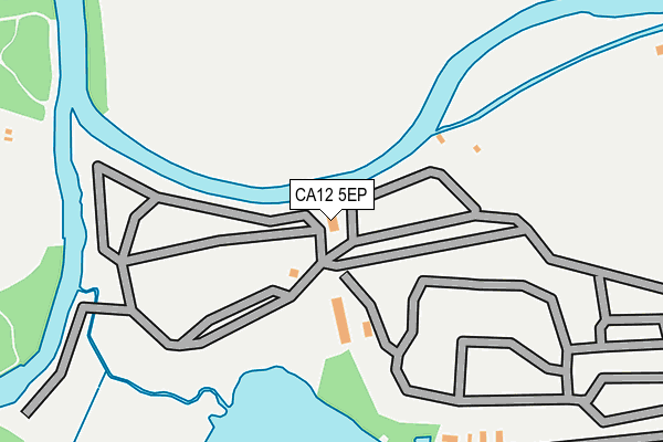 CA12 5EP map - OS OpenMap – Local (Ordnance Survey)