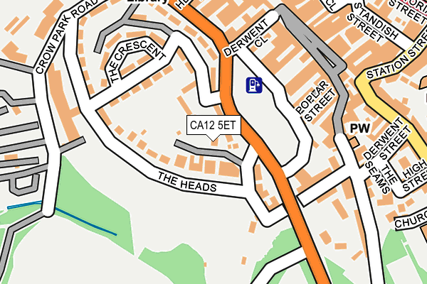 CA12 5ET map - OS OpenMap – Local (Ordnance Survey)