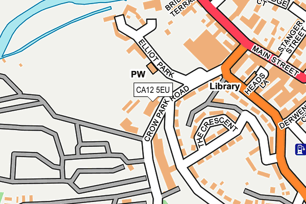 CA12 5EU map - OS OpenMap – Local (Ordnance Survey)