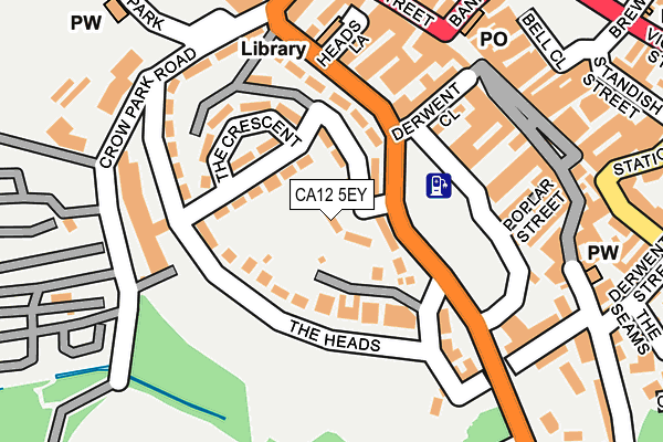 CA12 5EY map - OS OpenMap – Local (Ordnance Survey)