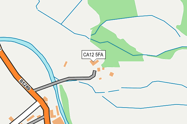 CA12 5FA map - OS OpenMap – Local (Ordnance Survey)