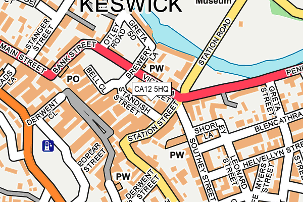 CA12 5HQ map - OS OpenMap – Local (Ordnance Survey)