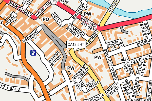 CA12 5HT map - OS OpenMap – Local (Ordnance Survey)