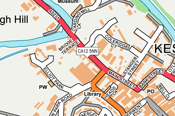 CA12 5NN map - OS OpenMap – Local (Ordnance Survey)