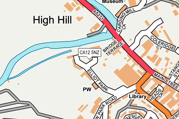 CA12 5NZ map - OS OpenMap – Local (Ordnance Survey)