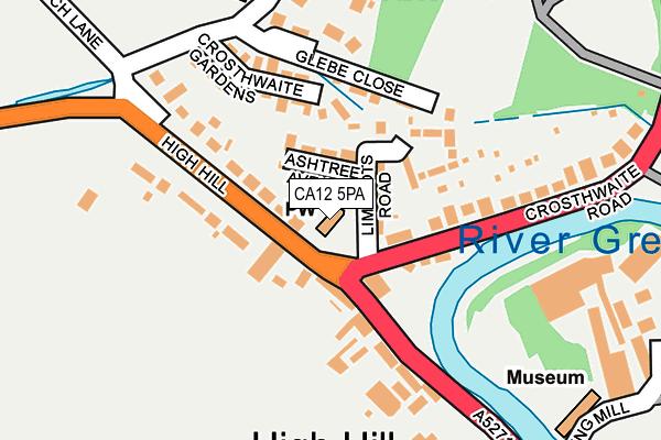 CA12 5PA map - OS OpenMap – Local (Ordnance Survey)