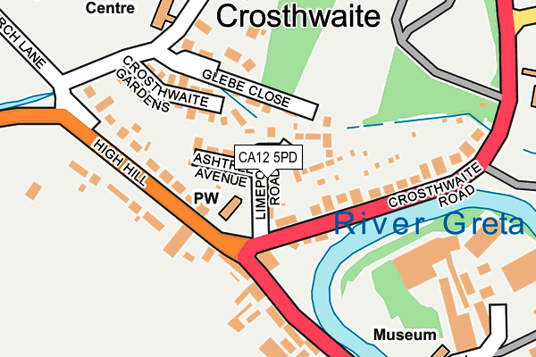 CA12 5PD map - OS OpenMap – Local (Ordnance Survey)