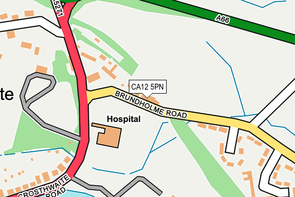 CA12 5PN map - OS OpenMap – Local (Ordnance Survey)