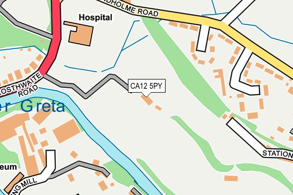 CA12 5PY map - OS OpenMap – Local (Ordnance Survey)