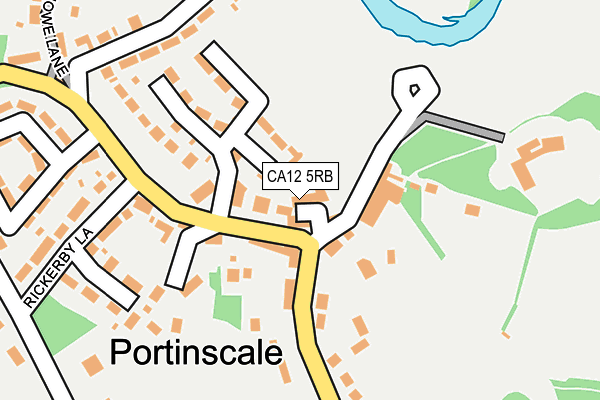 CA12 5RB map - OS OpenMap – Local (Ordnance Survey)