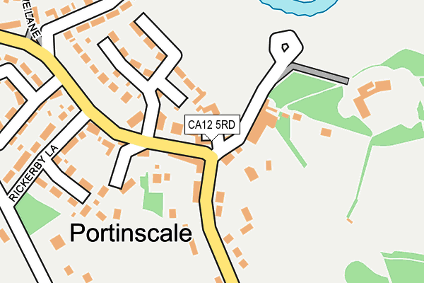 CA12 5RD map - OS OpenMap – Local (Ordnance Survey)