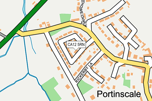 CA12 5RN map - OS OpenMap – Local (Ordnance Survey)