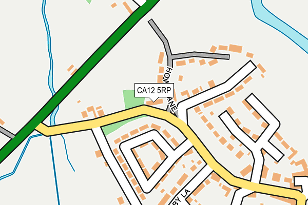 CA12 5RP map - OS OpenMap – Local (Ordnance Survey)