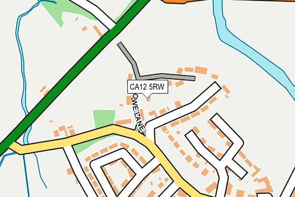 CA12 5RW map - OS OpenMap – Local (Ordnance Survey)