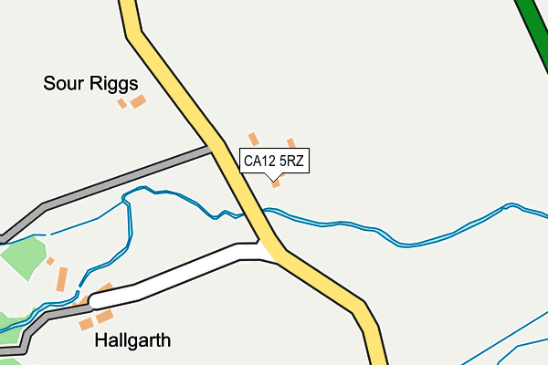 CA12 5RZ map - OS OpenMap – Local (Ordnance Survey)