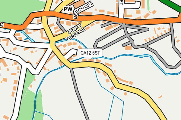 CA12 5ST map - OS OpenMap – Local (Ordnance Survey)