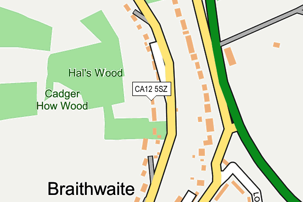 CA12 5SZ map - OS OpenMap – Local (Ordnance Survey)