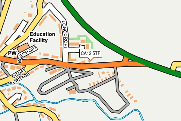 CA12 5TF map - OS OpenMap – Local (Ordnance Survey)