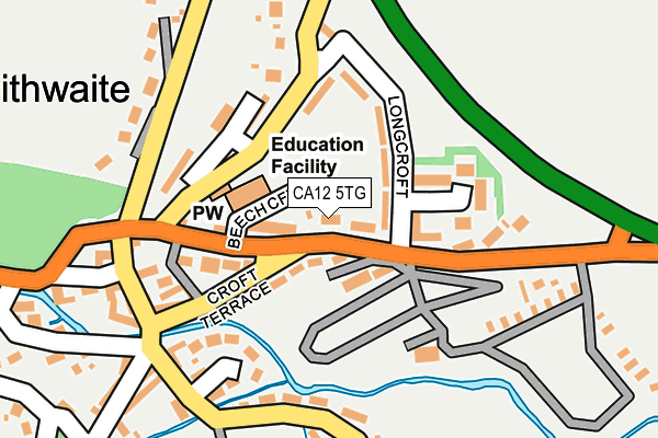 CA12 5TG map - OS OpenMap – Local (Ordnance Survey)